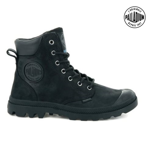 Bottes Palladium Pampa Cuff WP LUX Femme Noir | FR NVC132X